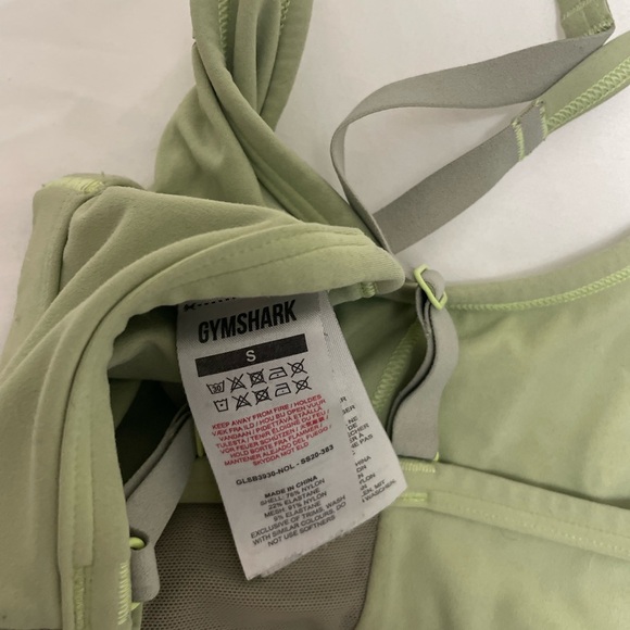 RUCHED GREEN SPORTS BRA SIZE S - Picture 8 of 9